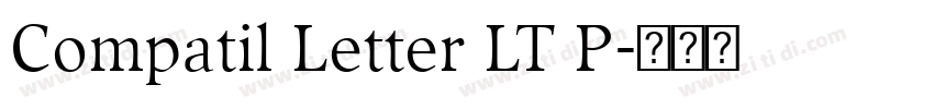 Compatil Letter LT P字体转换